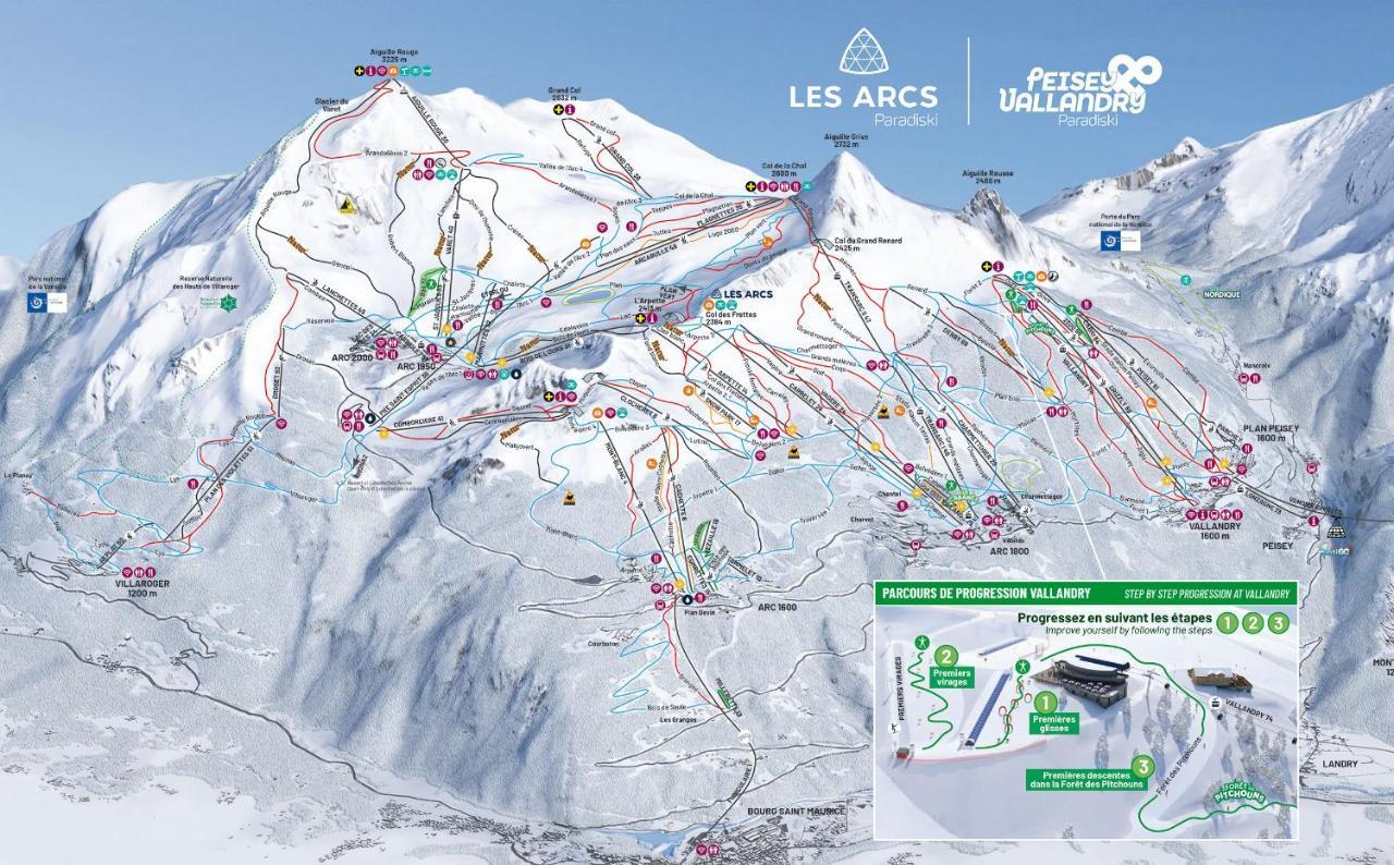 Arc 1950 - Charmant Appart 2-4 Pers Dans Residence Hoteliere, Skis Aux Pieds Les Arcs  Εξωτερικό φωτογραφία